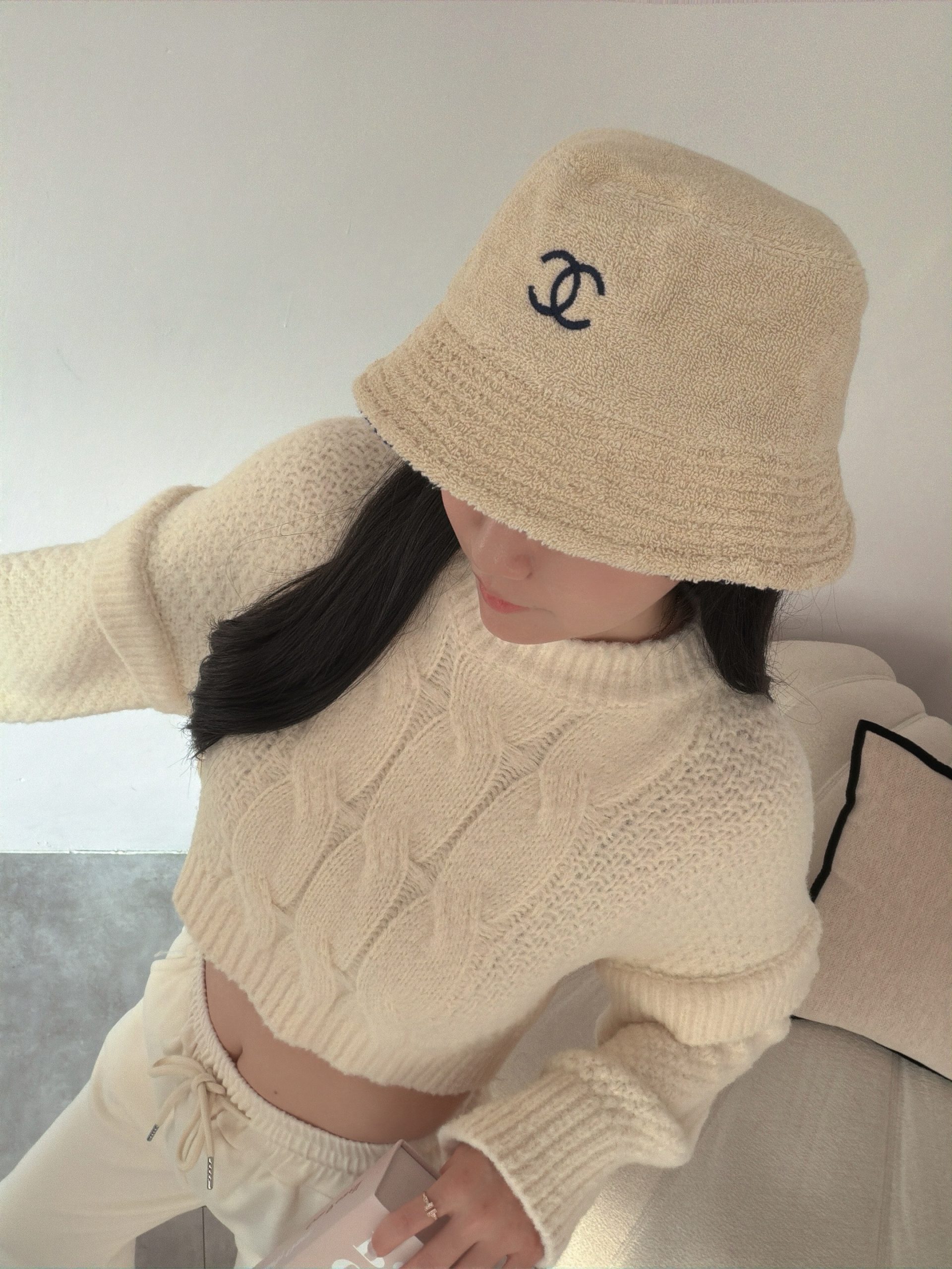 針織韓系短板上衣